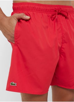 LACOSTE Pattern Printed Swim Shorts  - Image 4