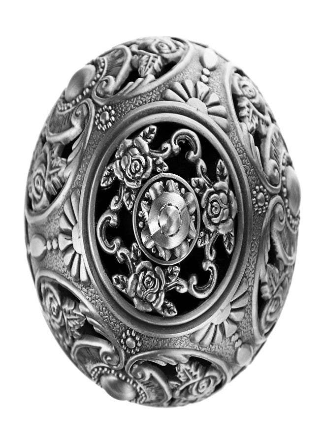 JUXYES Vintage Incense Burner Holder with Removable Ash Catchers, Metal Censer Antique Cone Coil Incense Burner Holder Zinc Alloy Spiritual Aromatherapy Yoga Meditation Gifts Retro Home Decoration - Image 4