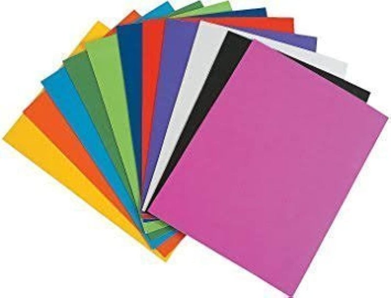 Lakeer A4 EVA Foam Sheet Pack of 10, for Scrapbooking, Craft Projects, Decorations, 5 mm, Multicolour - Image 2