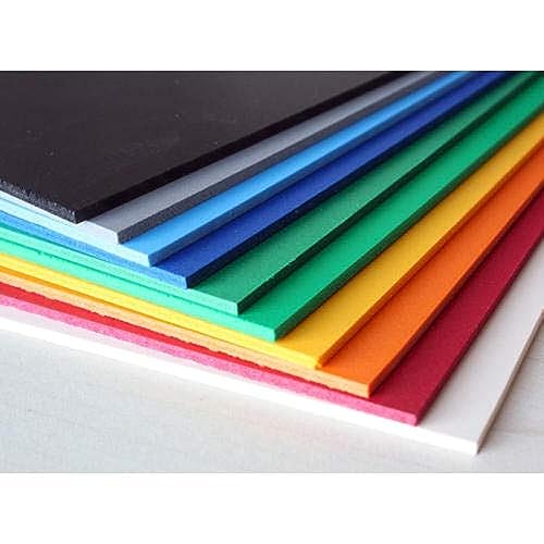 Lakeer A4 EVA Foam Sheet Pack of 10, for Scrapbooking, Craft Projects, Decorations, 5 mm, Multicolour - Image 1