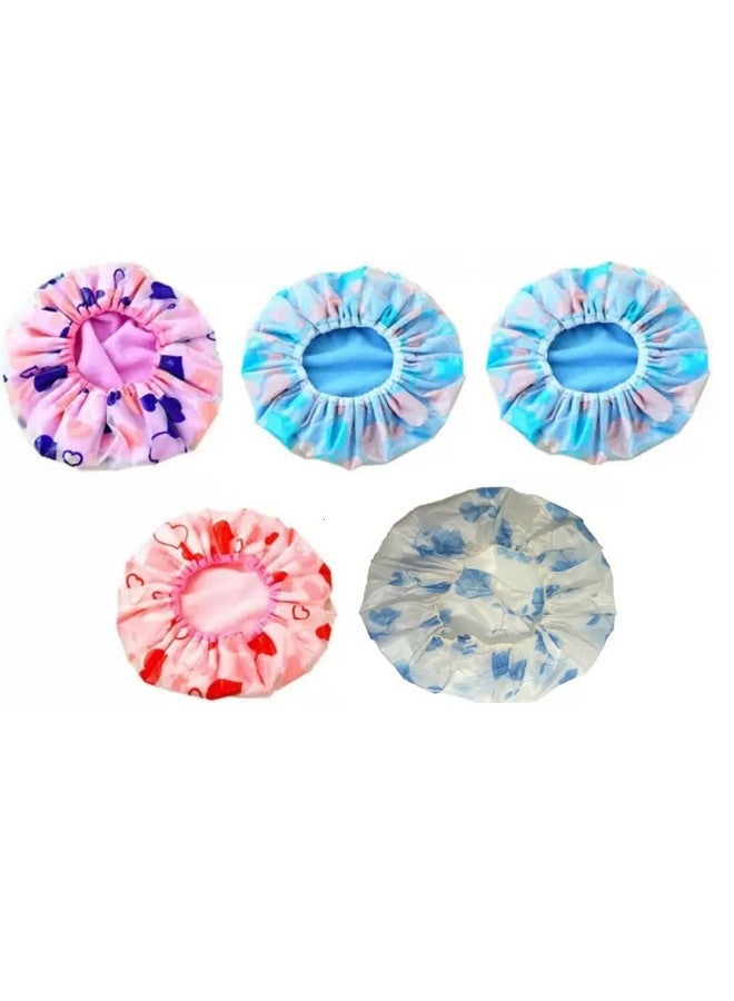 ATABZ Shower caps for bath pack of 5 - Image 1