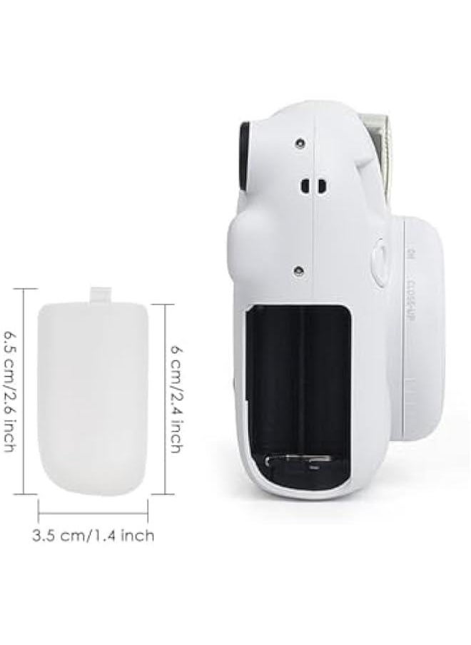 Generic Battery Cover Replacement Compatible with Fujifilm Instax Mini 12 Instant Film Camera - White  - Image 2