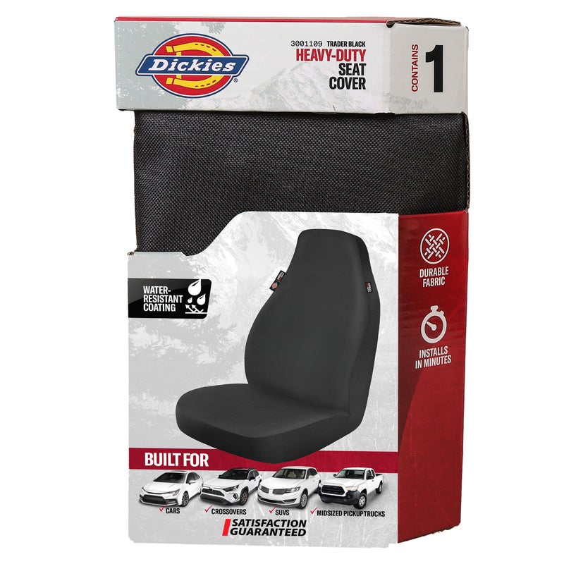 Dickies Heavy Duty Water-Resistant Trader Seat Cover, Black - Image 2