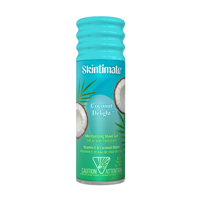 Skintimate Coconut Delight Shave Gel for Women, 6 Pack | Skintimate Shaving Cream for Women, Womens Shaving Cream, Shave Cream, Shaving Foam, Womens Shave Gel, Pack of 6, 7oz each - Image 1