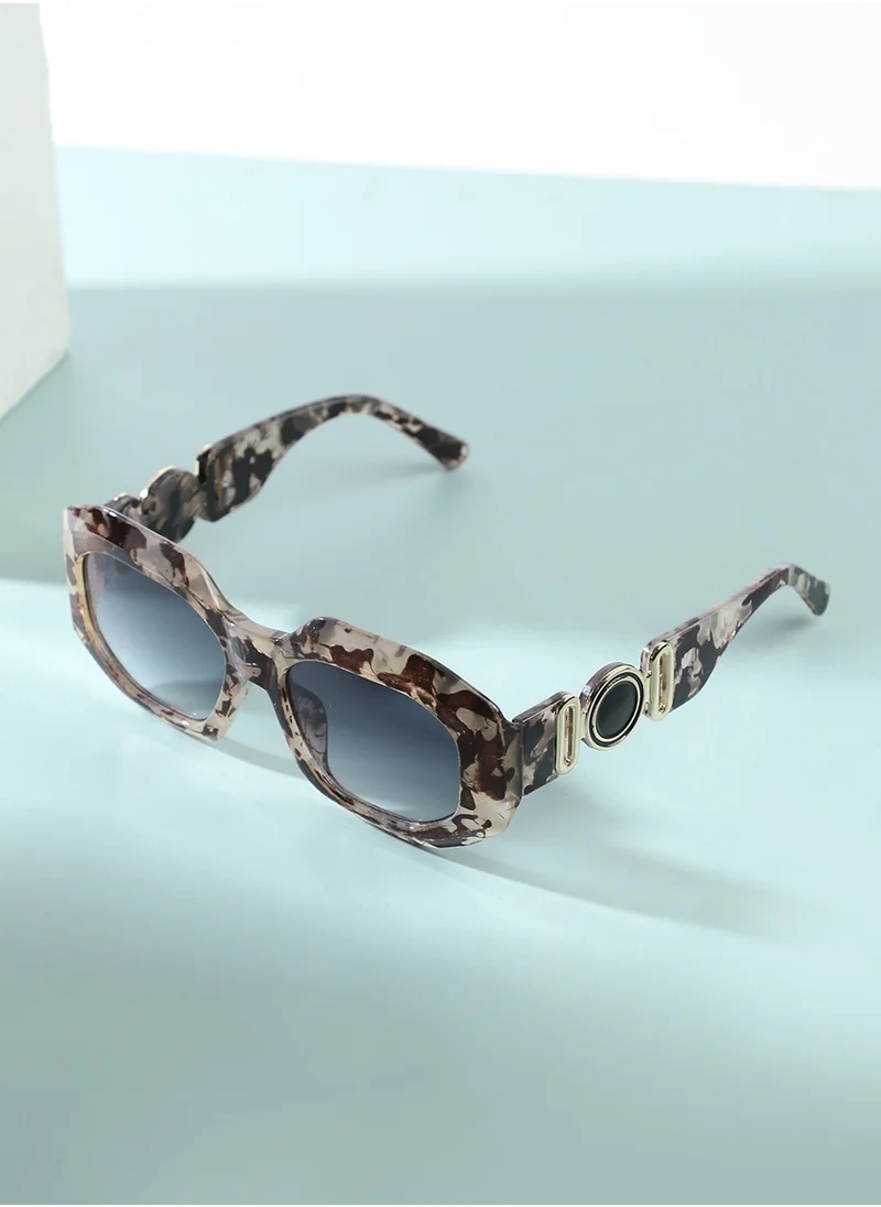 صوص هاوت Tortoise Shell Oversized Sunglasses - Brown