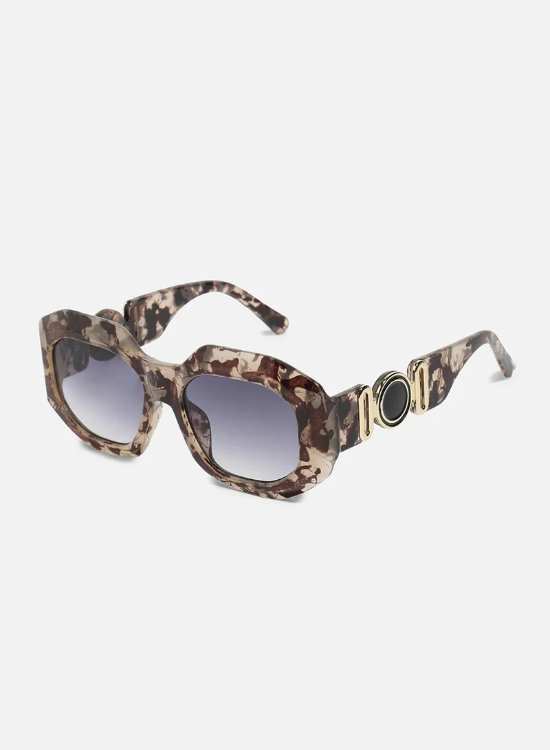 Haute Sauce Tortoise Shell Oversized Sunglasses - Brown
