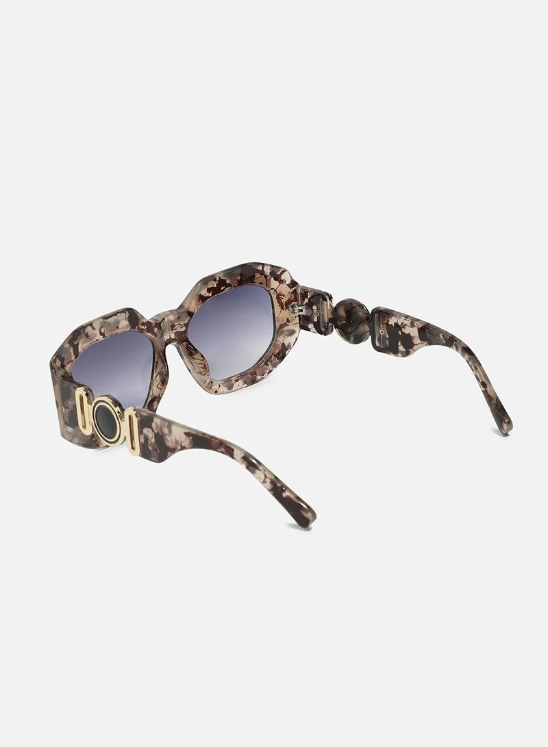 Haute Sauce Tortoise Shell Oversized Sunglasses - Brown