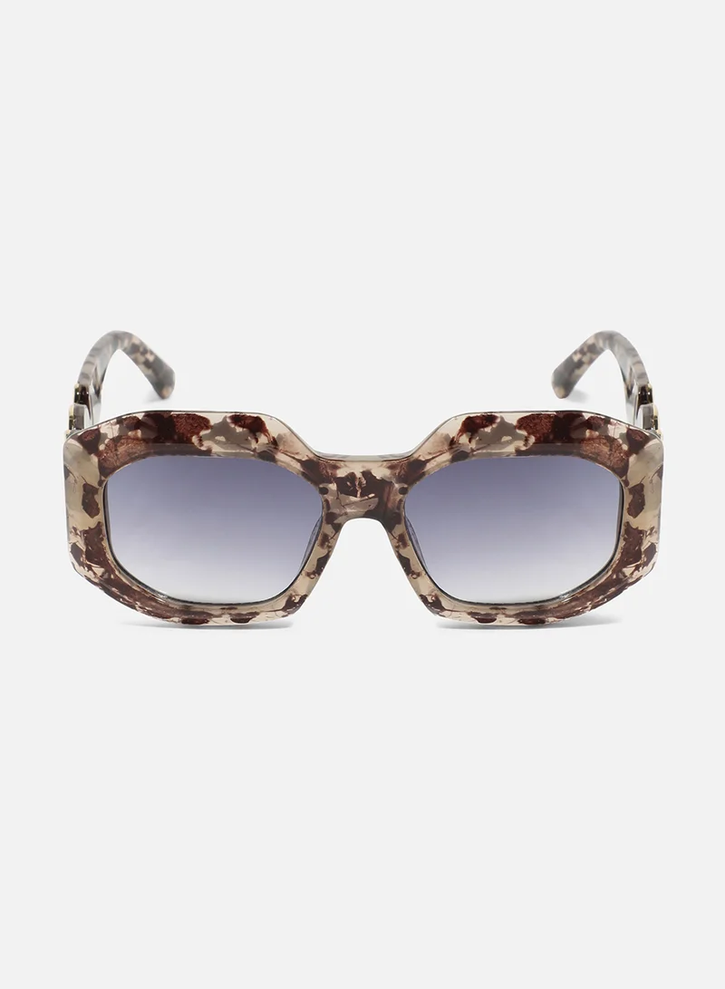 Haute Sauce Tortoise Shell Oversized Sunglasses - Brown