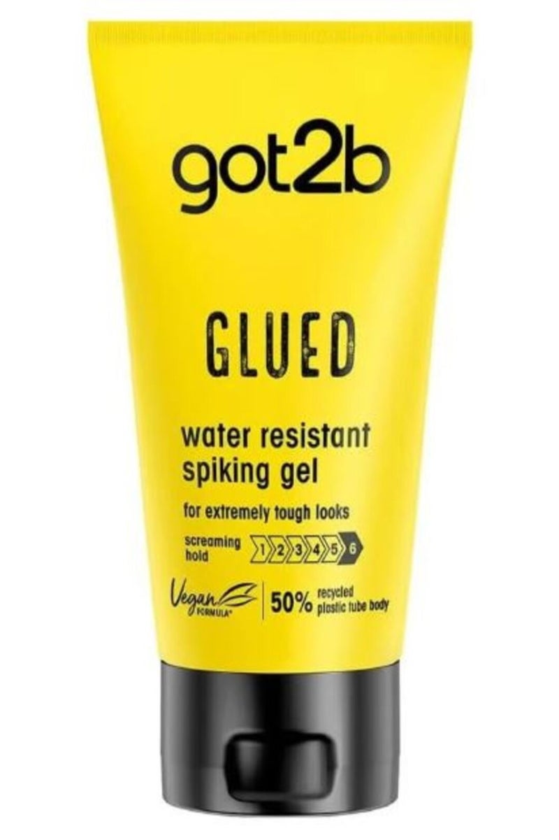 Got2b Glued Water Resistant Spiking Gel For Extreme Looks For Hair 150ml