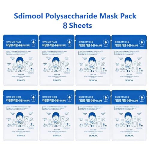 Sidmool Polysaccharide Real Moisturizing Soothing Mask Pack 8pcs - Image 3
