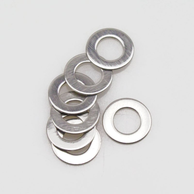 Sutemribor غسالة مسطحة من الفولاذ المقاوم للصدأ Sutemribor M3x6mmx0.5mm، 100 قطعة - Image 4