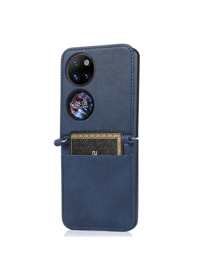 Zaboon Case For Huawei P50 Pocket Lambskin Texture Card Folding Phone Case - Image 2