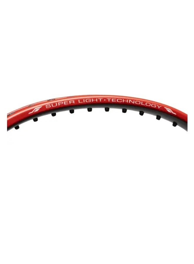 Li-Ning Super Series SS100 Carbon Graphite Badminton Strung Badminton Racket with Full Racket Cover (Black/Red) - Image 4