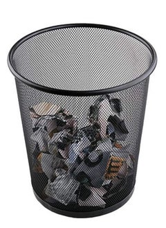 Maxi Metal Mesh Waste Bin Large 18 Litre Capacity Black  - Image 2