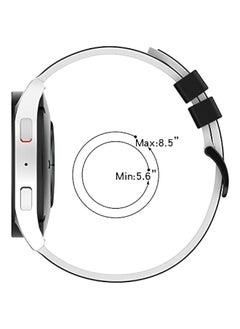 HuHa HuHa Band For Samsung Galaxy Watch4 Classic 46mm 20mm Two-Color Silicone Watch Band Army Green Black  - Image 5