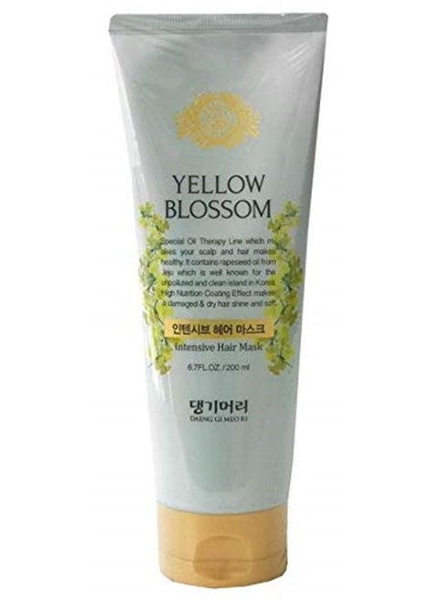 Yellow Blossom Intensive Hair Mask, Anti Hair Loss, Hair Shine, Scalp Nourishing and Moisturizing, 200ml