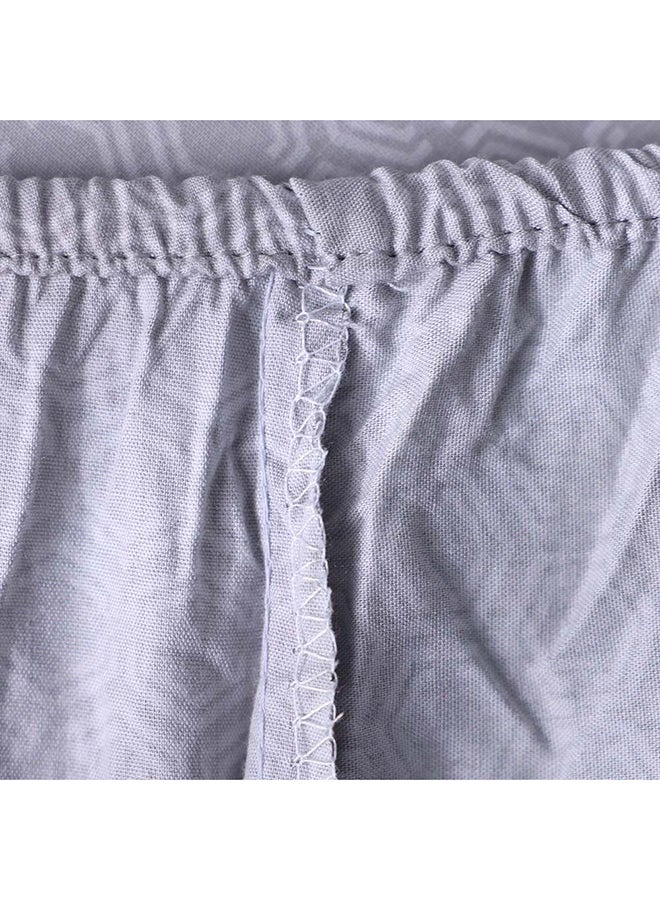 DANUBE HOME مجموعة لحاف كينج 6 قطع من دانوب هوم بليس 240x260 سم رمادي/أزرق | قطن/فيكوز - 180 عدد الخيوط أغطية سرير ووسائد قابلة للتنفس للغرفة النوم - Image 4