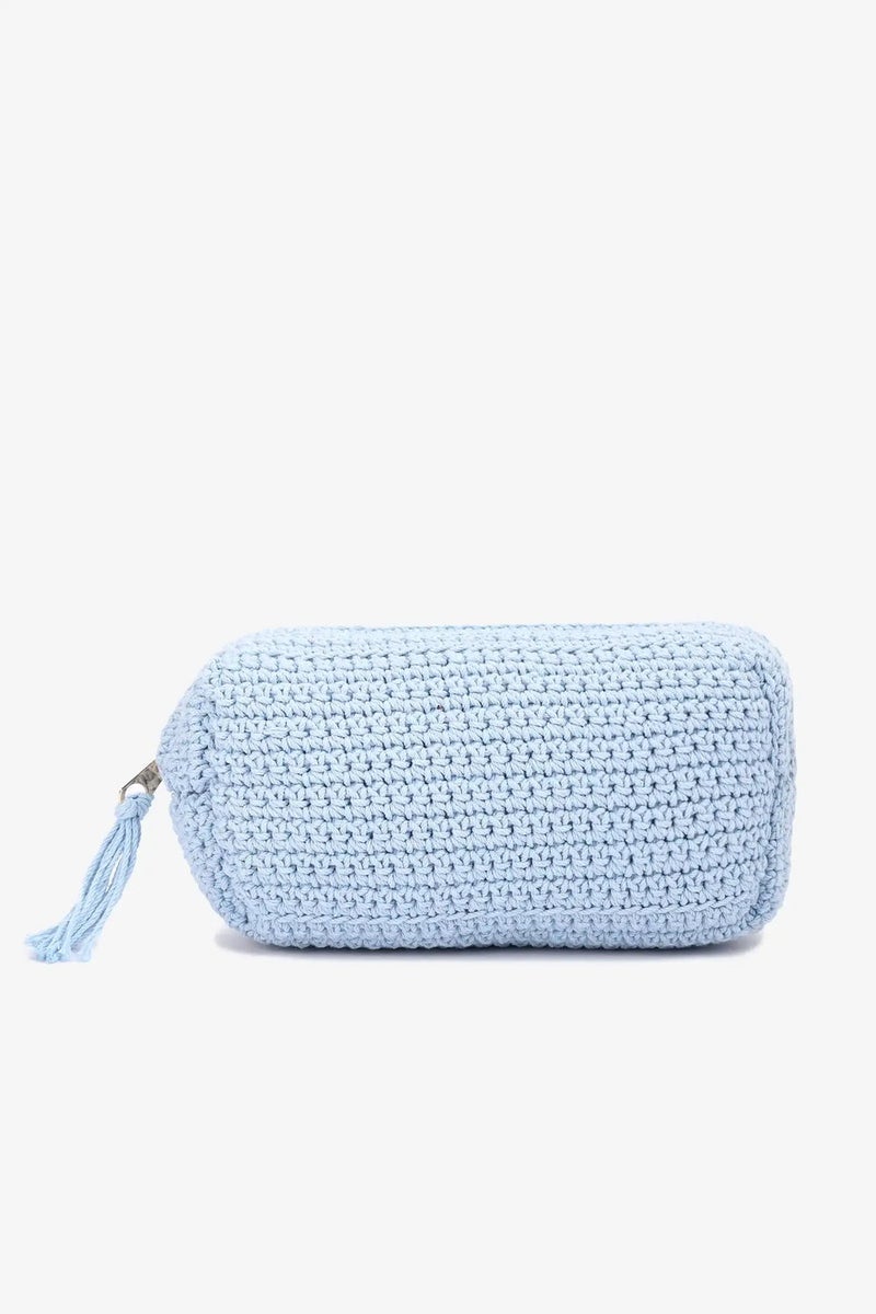 Carina Large Braided Crochet Pouch - Image 1