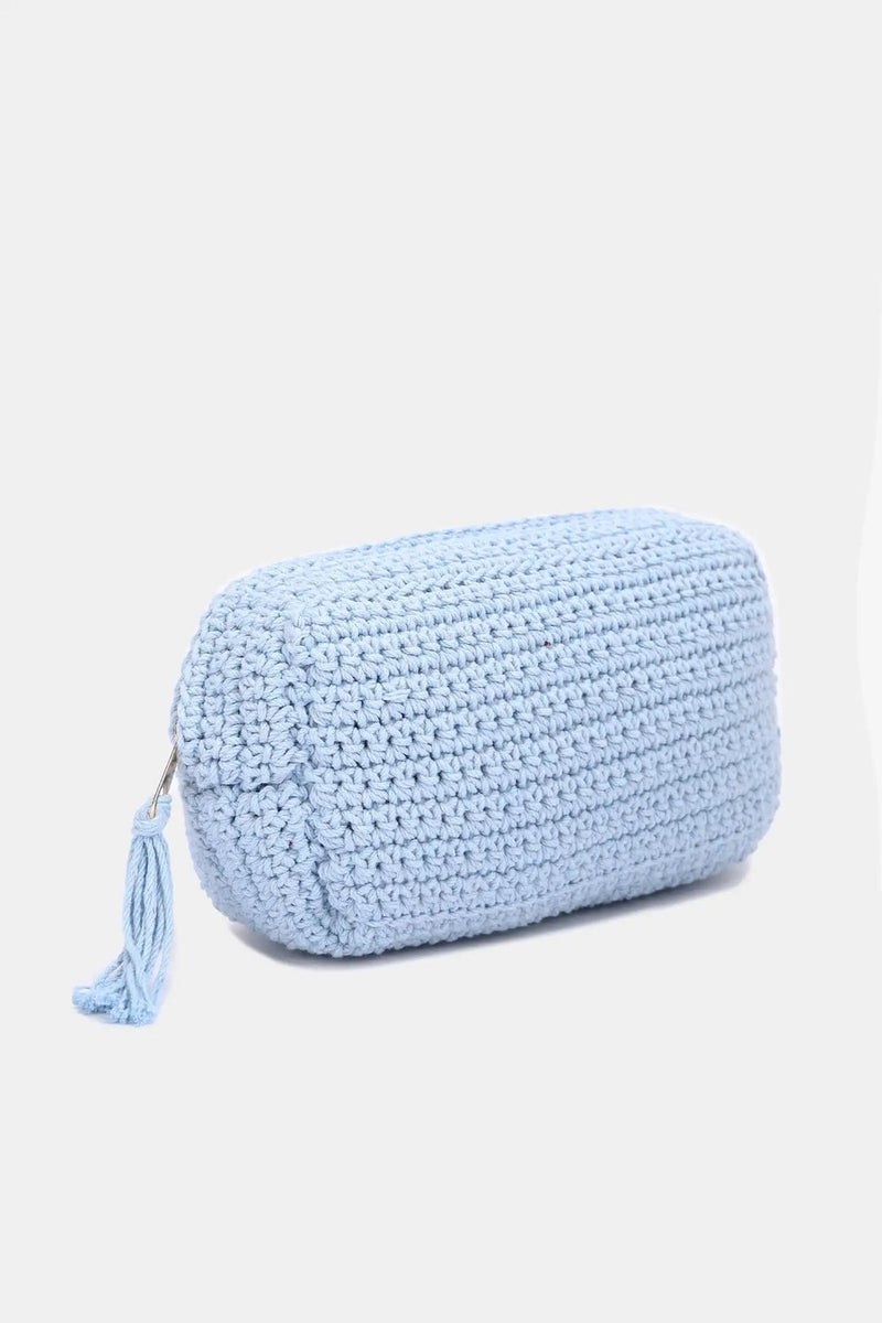 Carina Large Braided Crochet Pouch - Image 2