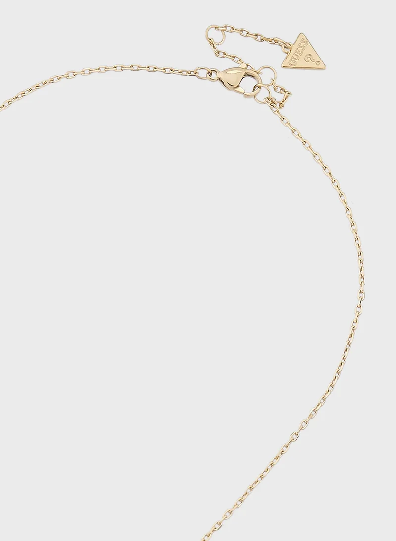 GUESS Lily Flower Short Necklace