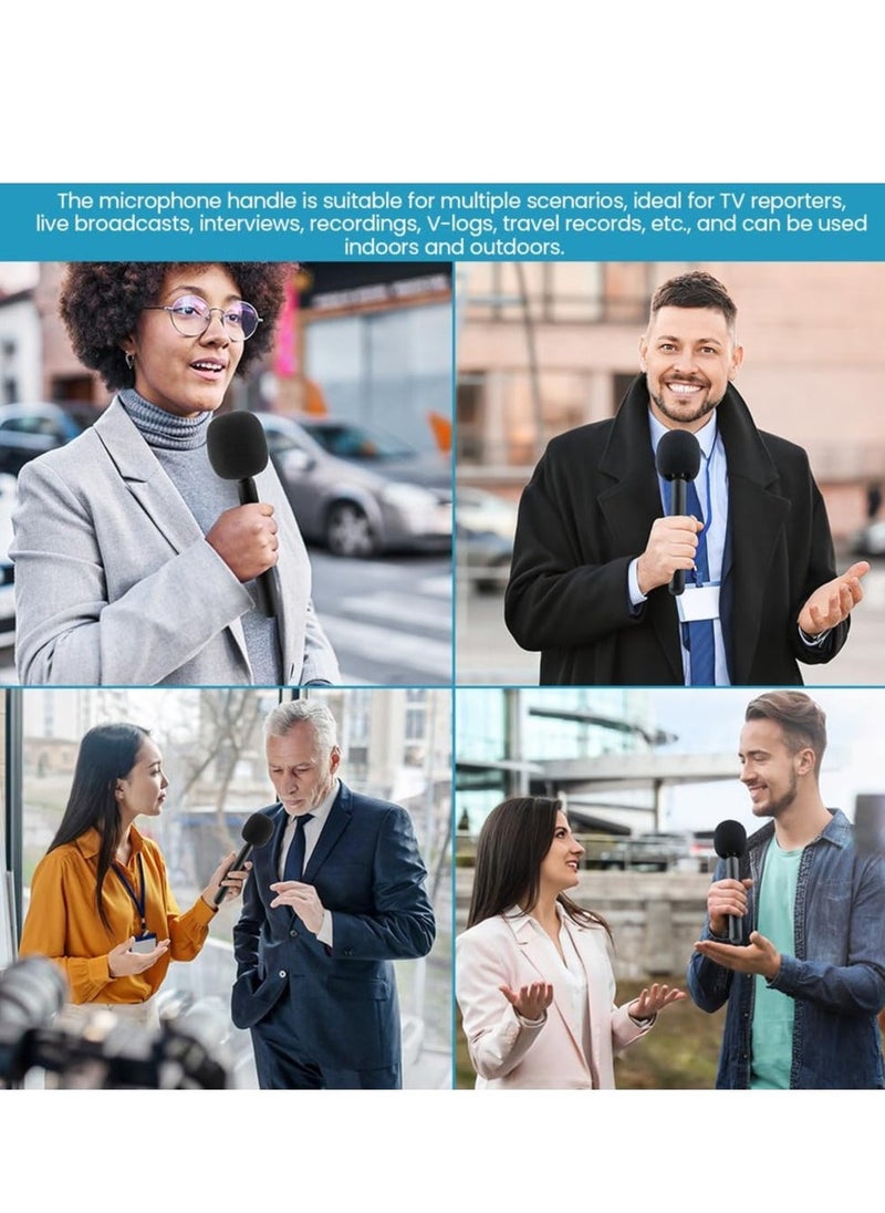 Wireless Microphone Adapter for DJI Mic 2 – Handheld Mount Compatible with Wireless Interview Microphone Systems – Perfect for Vlogs, Podcasts, Interviews, and Professional Audio Recording – Easy Setup & Clear Sound Capture