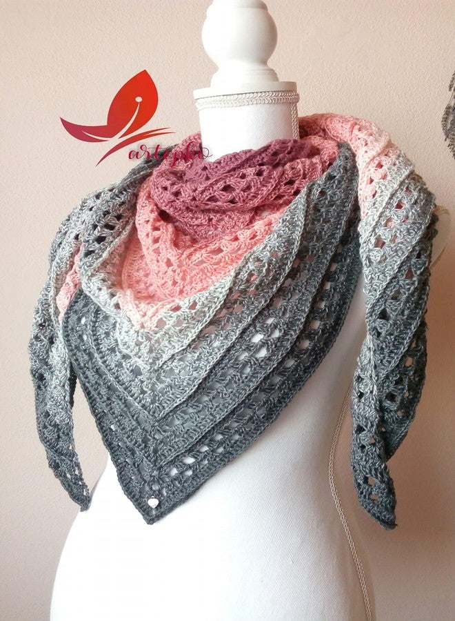 YarnArt Flowers Moonlight Glitter Cotton Yarn, Soft, Rainbow Crochet, Metallic Lurex handknit Shiny, Silvery Cake, Multicolor Cotton, 1 Skein Weight 9.17oz Lenght 393.7 inches, 1 Fine (3271) - Image 5