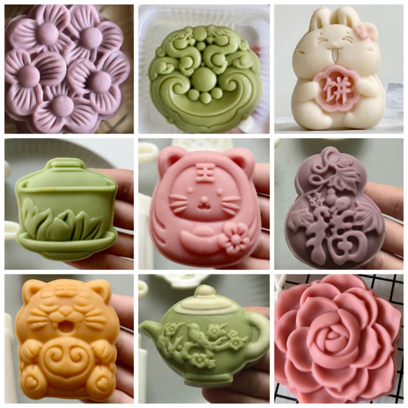 Lucky Bag Moon Cake Mold 50G 75G Lucky Bag 2 Pieces Of Mid-Autumn Festival Baking Tools - Image 3