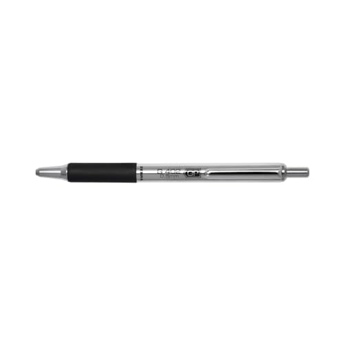 Zebra Pen STEEL G402 Retractable Gel Pens 05mm Fine Point Smooth Black Ink Rapid Dry Ink for No Smears or Smudges Refillable Stainless Steel Writing Pens for Office School 12Pack 49210 - Image 3