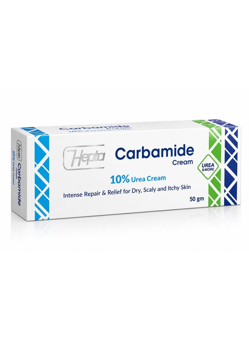 Hepta Carbamide Cream 10% Urea – Intensive Repair & Relief for Dry, Scaly & Itchy Skin | 50g - Image 2