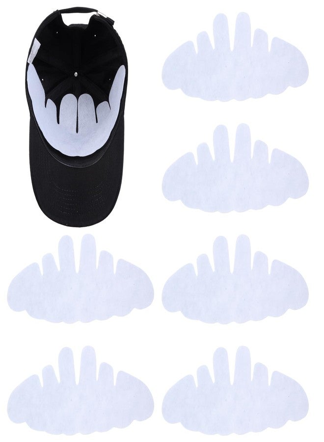Clofiak 6Pcs Baseball Caps Inserts Shapers, Reusable Polyester Fabric Fitter Inserts, Fabric Flexible Washable Hat Liner Cap, Unique Cave Design for Baseball & Sun Hats - White - Image 1