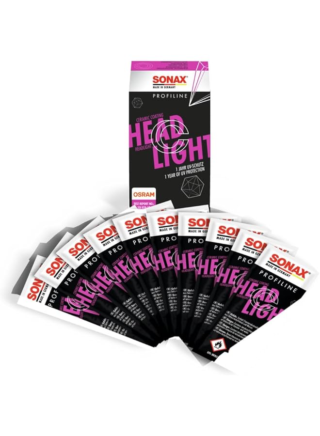 SONAX Profiline Headlight Coating (50 Ml) - Ceramic Long Term Sealant Prevents The Headlights From Bleaching Out Through The Sun'S Uv Light | Item No. 02765410  - Image 1