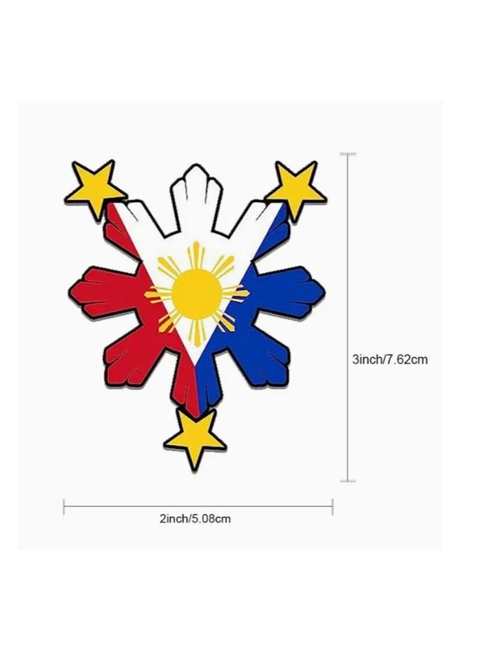 RYN Show Your Filipino Pride Sticker, Car Sticker For Laptop, Bottle, Truck, Phone, Motorcycle, Window, Wall, Cup - Image 3