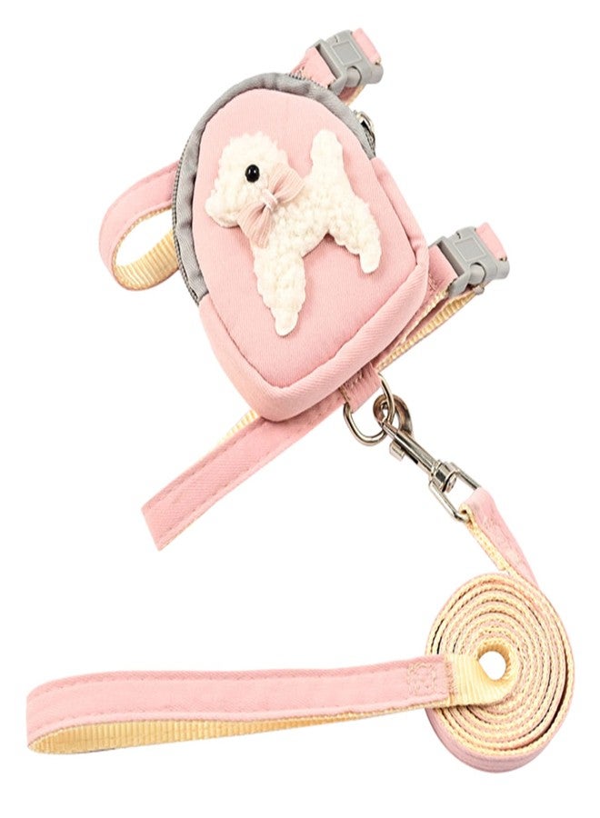 QERPON Dog Harness and Leash Dog Backpack Harness with Leash Dog Harness Backpack Cat Harness Pull Puppy Harness Backpack - Image 1