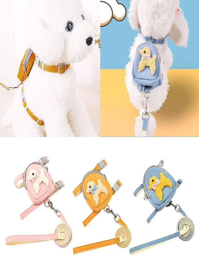 QERPON Dog Harness and Leash Dog Backpack Harness with Leash Dog Harness Backpack Cat Harness Pull Puppy Harness Backpack - Image 2