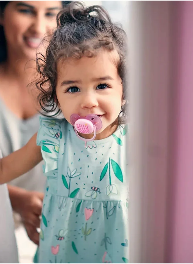 PHILIPS AVENT Pack Of 2 Ultra Soft Pacifier Bpa - Free Dummy For Babies From 6 - 18 Months (Model Scf223, 02) Hello Princess