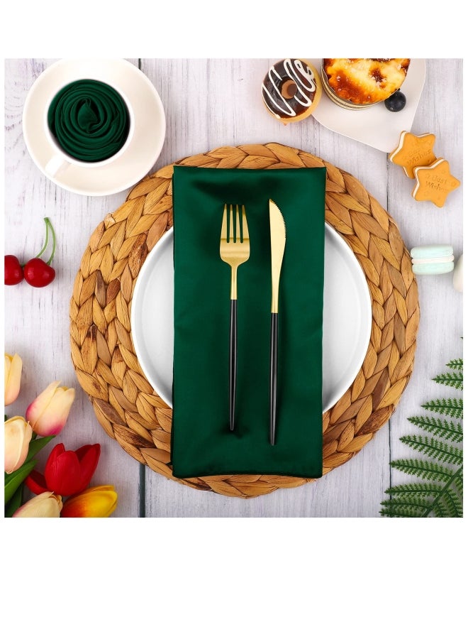 16 Pack Square Satin Napkin Bright Silk Table Napkin Soft Smooth Fabric Table Napkin for Wedding Banquet Party Decoration - Image 5