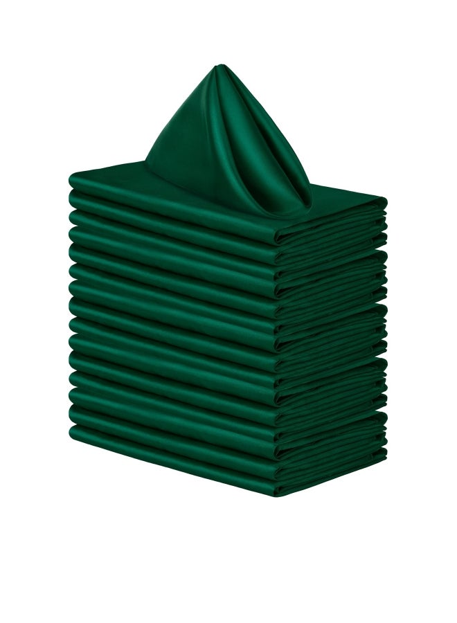 16 Pack Square Satin Napkin Bright Silk Table Napkin Soft Smooth Fabric Table Napkin for Wedding Banquet Party Decoration - Image 1