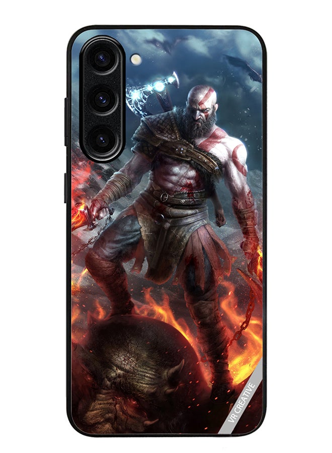 VR CREATIVE Protective Case Cover For Samsung Galaxy S23 FE Kratos God Of War Game Design Multicolour - Image 1