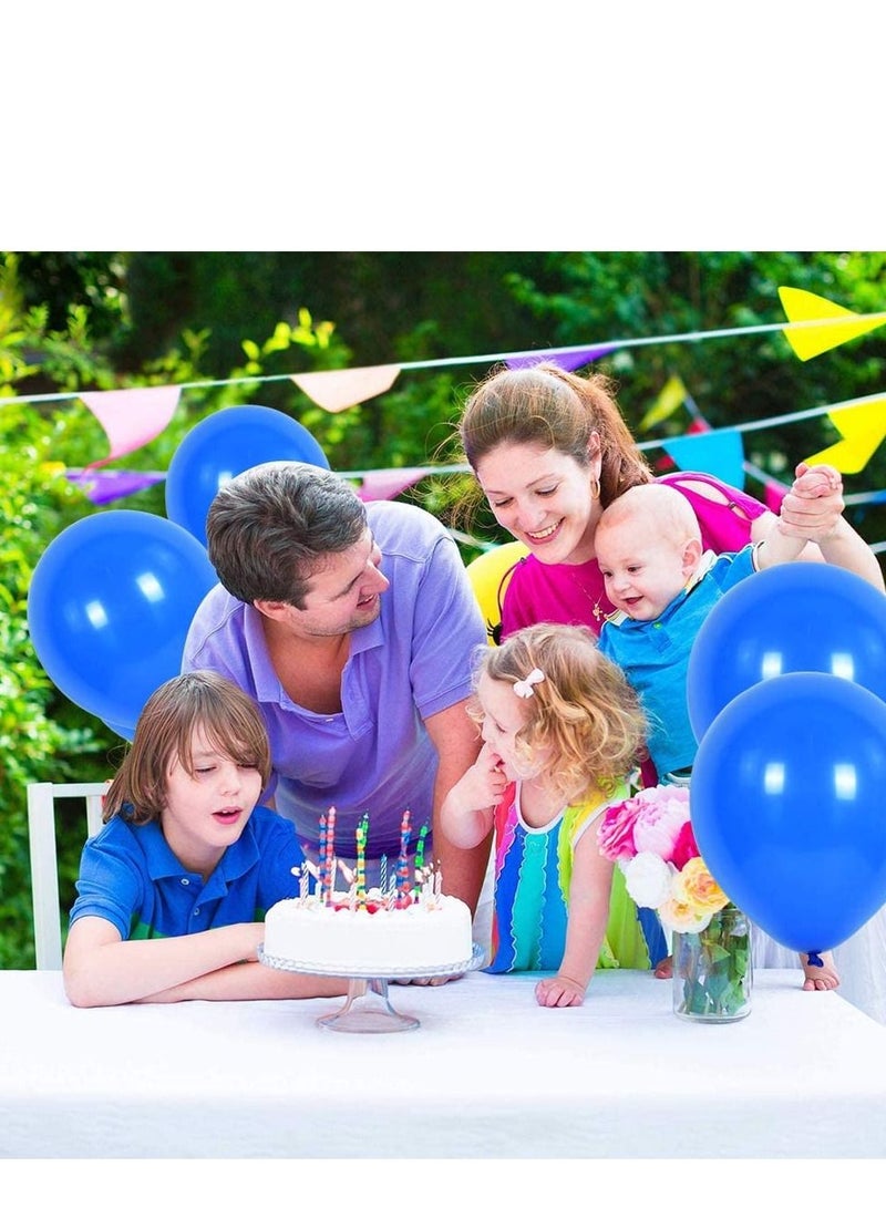 KASTWAVE Blue Party Balloons 100 Pcs Blue Balloon Pastel Blue Latex Round Balloons for Party Birthday Wedding Graduation Anniversary Baby Shower - Image 3