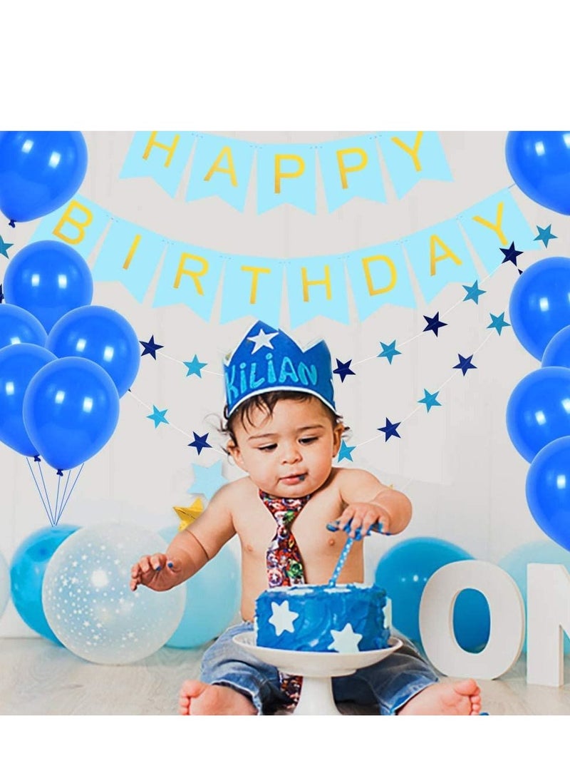 KASTWAVE Blue Party Balloons 100 Pcs Blue Balloon Pastel Blue Latex Round Balloons for Party Birthday Wedding Graduation Anniversary Baby Shower - Image 1