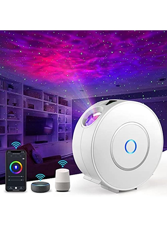 LED Smart Starry Sky Projector WiFi LED Star Projector 3D Galaxy with App/Voice Control Timer Compatible with Alexa/Google Assistant for Baby Children Bedroom Home Cinema  - Image 1