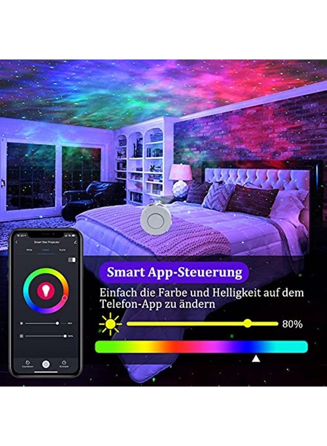 LED Smart Starry Sky Projector WiFi LED Star Projector 3D Galaxy with App/Voice Control Timer Compatible with Alexa/Google Assistant for Baby Children Bedroom Home Cinema  - Image 3