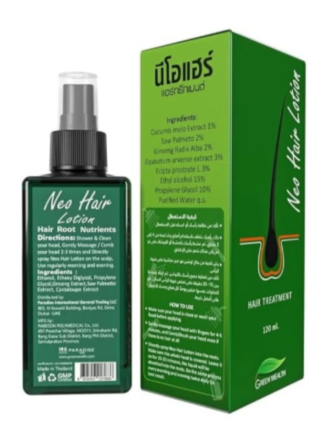 Green Wealth Neo Hair Lotion ORIGINAL - Hair Treatment and Root Nutrients 120ml - Image 3