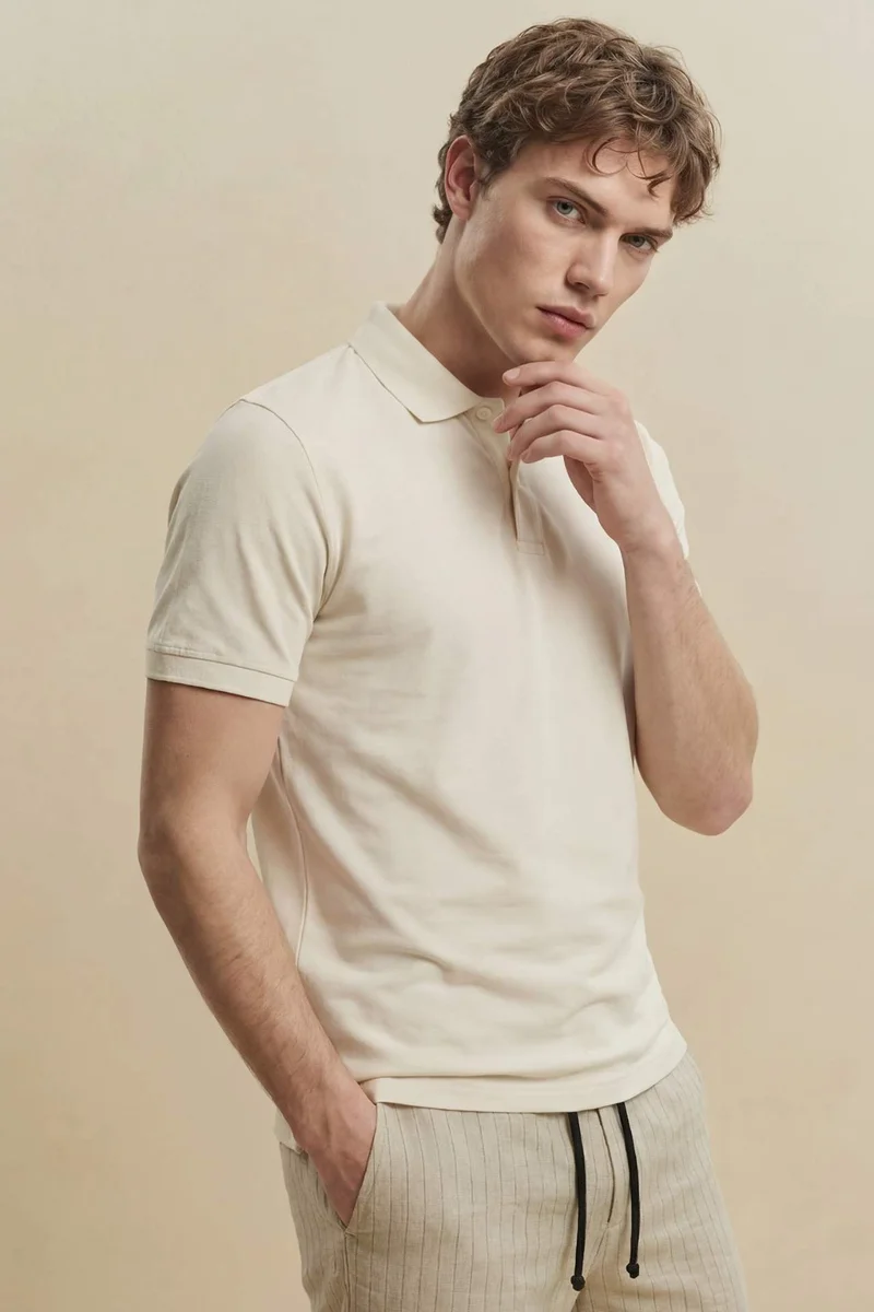 ديفاكتو Slim Fit Short Sleeve Polo T-Shirt