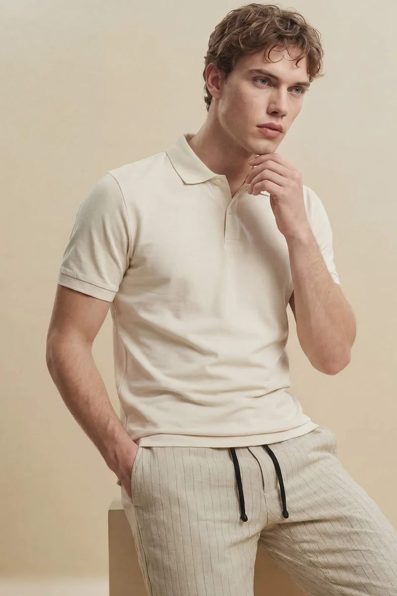 DeFacto Slim Fit Short Sleeve Polo T-Shirt