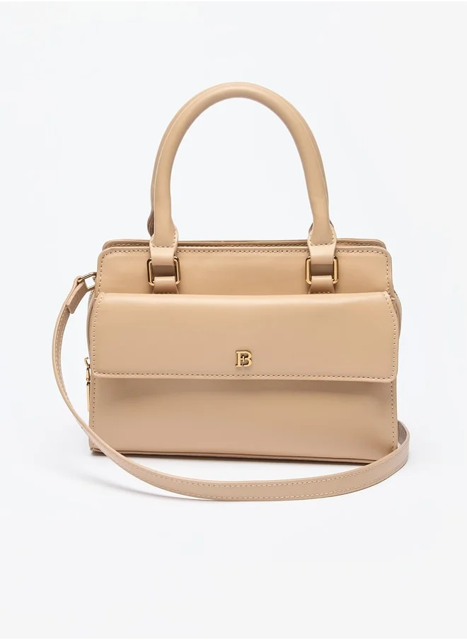 Flora Bella By Shoexpress Women Textured Tote Bag with Detachable Strap and Zip Closure