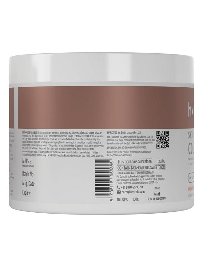 HEALTHKART مكمل كولاجين البحر من هيلث كارت hk فيتالز (برتقال، 100 جرام) وزجاجة شرب (رمادي، 300 مل) | حزمة كومبو - Image 4