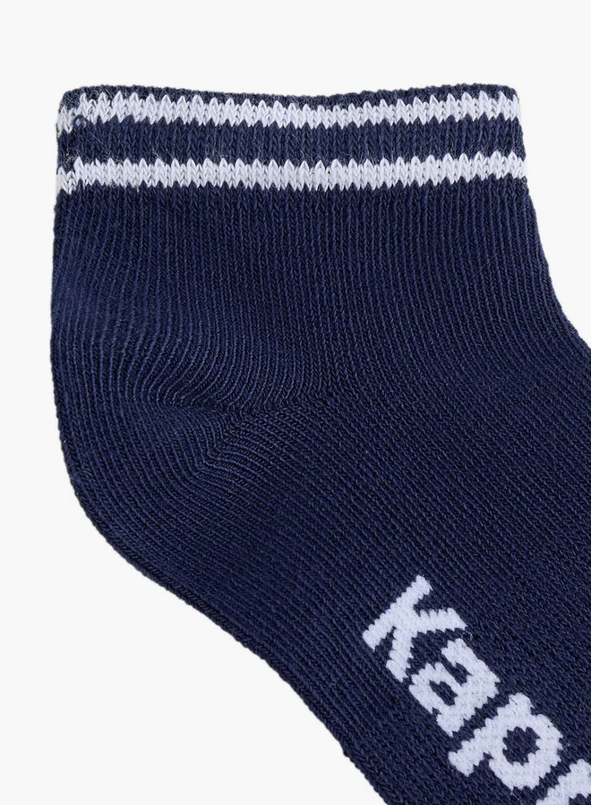 Kappa Boys Logo Detail Ankle Length Socks - Set of 5