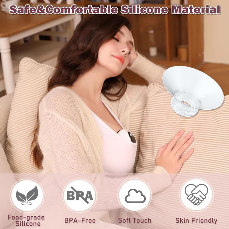 IVARONAL Flange Insert 15171921mm 8pcs Compatible with Momcozy M5M9M6S12 ProV1 ProV2 Profor SpectraMedelaMomMedeufyLansinohElvie Breast Pump Fit for 24mm FlangeShield of Most Pumps - Image 5