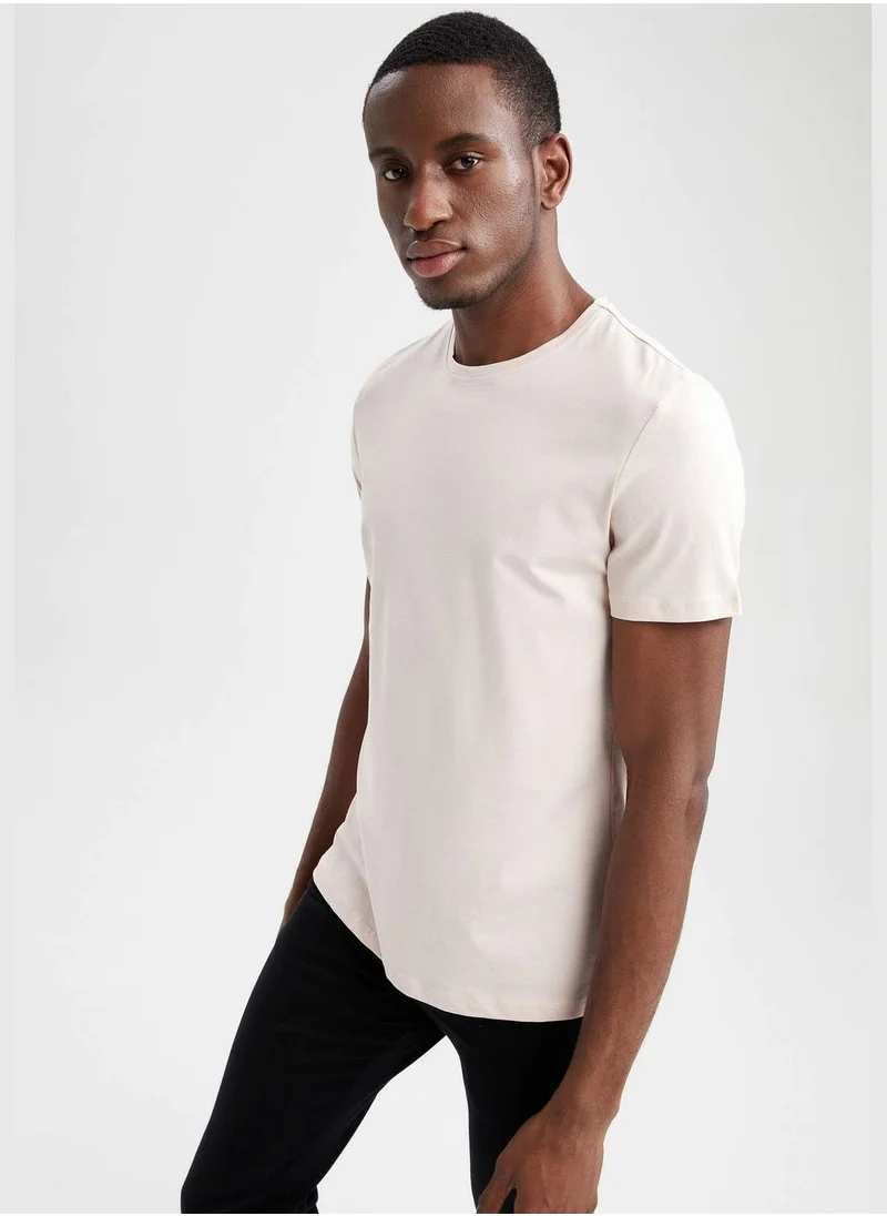 DeFacto Slim Fit Crew Neck Basic Tshirts